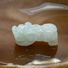 Type A Faint Green Jade Jadeite Pixiu Charm - 13.47g 35.7 by 14.2 by 14.4mm - Huangs Jadeite and Jewelry Pte Ltd