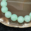 Type A Burmese Apple Green Jade Jadeite - 61.24g 12.8mm/bead 17 beads - Huangs Jadeite and Jewelry Pte Ltd