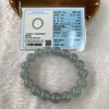 Rare ICY Type A Sky Blue Bracelet 17 Beads 47.57g 11.8mm each - Huangs Jadeite and Jewelry Pte Ltd