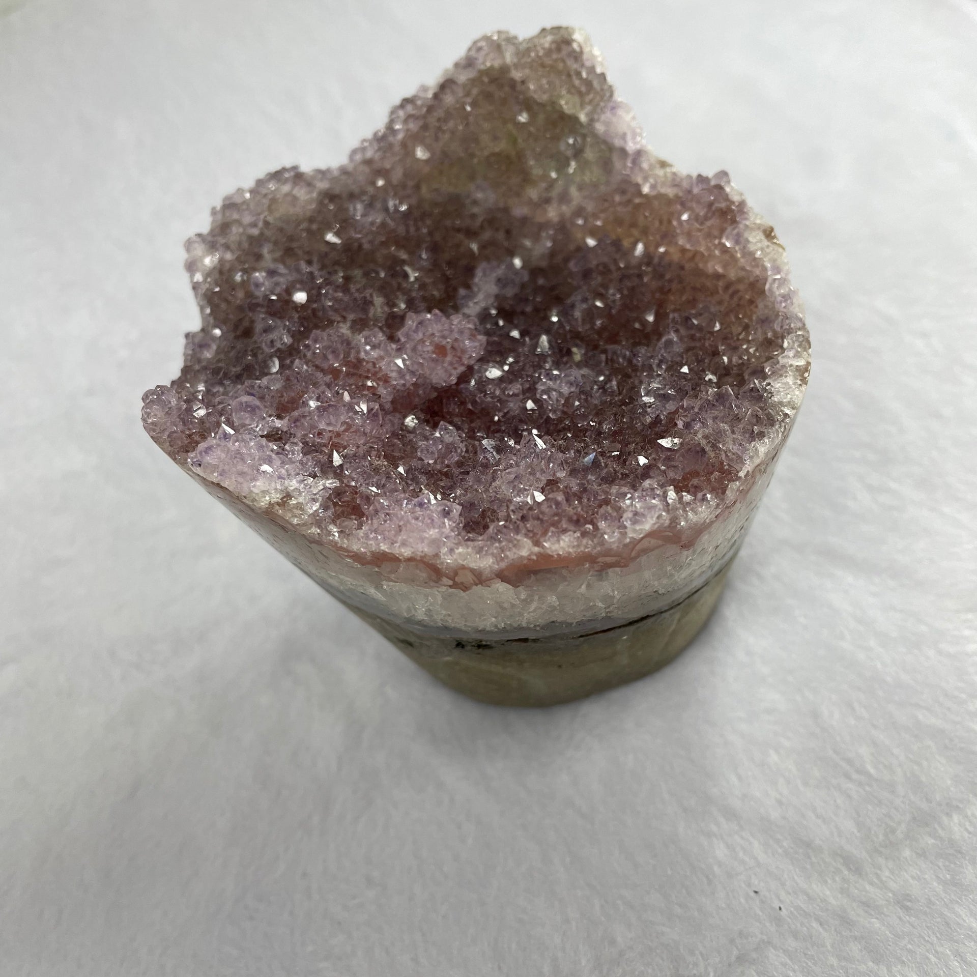 Natural Amethyst Cave Display - 581.5g 88.8 by 89.9 by 76.8mm - Huangs Jadeite and Jewelry Pte Ltd