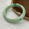 Type A Green Piao Hua Jadeite Oval Bangle 36.84g inner diameter 52.4mm 11.8 by 6.8mm - Huangs Jadeite and Jewelry Pte Ltd
