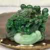 Type A Spicy Green Jade Jadeite Dragons Display - 230g 67.9 by 47.6 by 49.8mm - Huangs Jadeite and Jewelry Pte Ltd