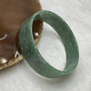 Type A Dou Qing Green Jade Jadeite Bangle - 17.37g Inner Diameter 53.6 Thickness 15.4 by 2.1mm - Huangs Jadeite and Jewelry Pte Ltd