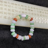 Type A Mixed Colour irregular shaped Jade Jadeite Bracelet - 28.12g 9.6mm/piece 29 pieces - Huangs Jadeite and Jewelry Pte Ltd