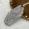 Type A Lavender Yellow Red Jade Jadeite Dragon Pendant 38.99g 66.0 by 34.0 by 10.2mm - Huangs Jadeite and Jewelry Pte Ltd