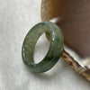 Type A Semi Icy Green Piao Hua Jade Jadeite Ring - 4.38g US 8 HK 18 Thickness 7.1 by 3.5mm Inner Diameter 18.2mm - Huangs Jadeite and Jewelry Pte Ltd