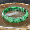 Type A Burmese Jade Jadeite Intense Green Bangle - 46.92g inner Diameter 57.2mm thickness 13.4mm - Huangs Jadeite and Jewelry Pte Ltd
