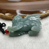 Type A Semi Icy Blueish Green Jade Jadeite Tian Lu 39.79g 48.4 by 35.8 by 22.4mm - Huangs Jadeite and Jewelry Pte Ltd