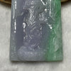 Type A Faint Lavender & Green Jade Jadeite Guan Yin Pendant - 81.05g 83.2 by 48.0 by 9.0mm - Huangs Jadeite and Jewelry Pte Ltd