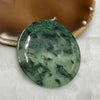 Type A Semi Icy Green Piao Hua Jade Jadeite Magpie 22.6g 51.8 by 51.8 by 4.0mm - Huangs Jadeite and Jewelry Pte Ltd