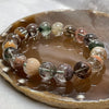 Natural Four Season Phantom Quartz 四季彩幽灵 Bracelet 45.59g 12.4mm/bead 18 beads - Huangs Jadeite and Jewelry Pte Ltd