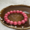 Natural Rhodonite Crystal Bracelet 56.85g 12.4mm/bead 17 beads - Huangs Jadeite and Jewelry Pte Ltd