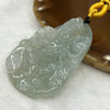 Type A Semi Icy Green Jade Jadeite Guan Yin Pendant - 34.75g 54.7 by 38.3 by 8.4mm - Huangs Jadeite and Jewelry Pte Ltd