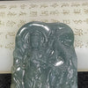 Type A Blueish Green Yellow Jade Jadeite Thousand Hands Guan Yin with Dragon - 49.89g 71.6 by 46.2 by 7.4mm - Huangs Jadeite and Jewelry Pte Ltd
