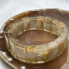 Natural Golden Rutilated Quartz Bracelet 手牌 - 74.36g 18.8 by 7.6mm/piece 18 pieces - Huangs Jadeite and Jewelry Pte Ltd