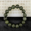 Type A Dark Green Jade Jadeite Bracelet - 51.9g 12.3mm/bead 16 beads - Huangs Jadeite and Jewelry Pte Ltd