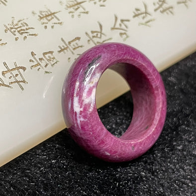 Natural Ruby Zoisite 红绿宝 Ring 10.50g US 6.5 HK 14 Inner Diameter 17.6mm - Huangs Jadeite and Jewelry Pte Ltd