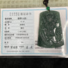 Type A Blueish Green Dragon Jade Jadeite 47.59g 69.1 by 47.5 by 9.5mm - Huangs Jadeite and Jewelry Pte Ltd