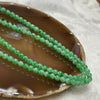 Type A Spicy Green Jade Jadeite Necklace 33.71g 4.7-6.0mm/bead 123 beads - Huangs Jadeite and Jewelry Pte Ltd