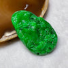 Rare Collectible Type A Full Green Jade Jadeite Shan Shui Pendant 27.26g 53.0 by 37.1 by 7.1mm - Huangs Jadeite and Jewelry Pte Ltd