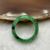 Type A Spicy Green Jade Jadeite Ring - 3.46g US7 HK15 Inner Diameter 17.3mm Thickness 6.2 by 3.4mm - Huangs Jadeite and Jewelry Pte Ltd