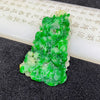 High Quality Type A Spicy Green Phoenix Burmese Myanmar Jade Jadeite Pendant - 50.29g 66.1 by 44.4 by 15.2mm - Huangs Jadeite and Jewelry Pte Ltd