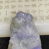 Type A Rare Intense Lavender Dragon Burmese Jadeite Pendant - 45.5g 60.1 by 38.0 by 11.9mm - Huangs Jadeite and Jewelry Pte Ltd