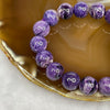 Natural Charoite Crystal Bracelet 44.30g 12.5mm/bead 17 beads - Huangs Jadeite and Jewelry Pte Ltd