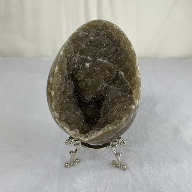 Natural Agate Dragon Egg Display with Stand - 574.8g 79.7 by 59.9 by 104.5mm - Huangs Jadeite and Jewelry Pte Ltd