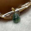 Type A Semi Icy Piao Hua Hulu 18k Yellow Gold 1.48g 21.5 by 11.1 by 4.9mm - Huangs Jadeite and Jewelry Pte Ltd