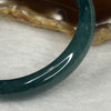 Rare High End ICY Type A Blueish Green Jadeite Bangle 198.38 Cts Inner Dia 57.35mm 10.3 by 7.1mm with NGI cert - Huangs Jadeite and Jewelry Pte Ltd