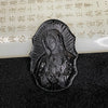 Type A Black Jade Jadeite Mother Mary 35.07g 60.5 by 39.0 by 9.2mm - Huangs Jadeite and Jewelry Pte Ltd