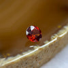 Natural Orange Red Garnet Crystal Stone for Setting - 0.70ct 4.9 by 4.9 by 3.2mm - Huangs Jadeite and Jewelry Pte Ltd