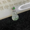 Type A 18k White Gold Icy Green Piao Hua Hulu Jade Jadeite 2.00g 23.9 by 11.7 by 5.1mm - Huangs Jadeite and Jewelry Pte Ltd