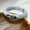 Type A Faint Green & Yellow, Lavender & Green Patches Jade Jadeite Bangle - 46.26g 51.0 by 11.5 by 8.1mm - Huangs Jadeite and Jewelry Pte Ltd