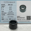 Type A Black Jade Jadeite Ring 21.1g US12 HK27 Inner Diameter 21.6mm Thickness: 20.1 by 4.2mm - Huangs Jadeite and Jewelry Pte Ltd