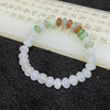 Type A Mixed Colour Jade Jadeite Bracelet 17.07g 7.6mm/bead 32 beads - Huangs Jadeite and Jewelry Pte Ltd