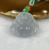 Type A Icy Lavender Milo Buddha Jade Jadeite Pendant - 10.10g 24.5 by 28.5 by 7.3mm - Huangs Jadeite and Jewelry Pte Ltd
