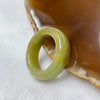 Type A Yellow Jade Jadeite Ring 4.38g US5.5 HK12 Inner Diameter 16.1mm Thickness: 6.2 by 3.9mm - Huangs Jadeite and Jewelry Pte Ltd