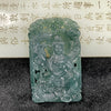 Type A Icy Blueish Green Guan Yin & Dragon Jade Jadeite Pendant - 38.63g 66.6 by 40.2 by 8.1mm - Huangs Jadeite and Jewelry Pte Ltd