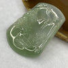 Grand Master Certified High Icy Type A Green Jadeite Shan Shui Pendant 23.48g 53.2 by 40.0 by 5.2mm - Huangs Jadeite and Jewelry Pte Ltd