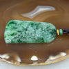 Grand Master Certified Type A Semi Icy Green Piao Hua Jade Jadeite Shan Shui Pendant 39.20g 60.5 by 37.7 by 6.6 mm - Huangs Jadeite and Jewelry Pte Ltd