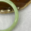 Type A Apple Green Jadeite Bangle 33.66g inner diameter 55.3mm 8.6 by 7.1mm - Huangs Jadeite and Jewelry Pte Ltd